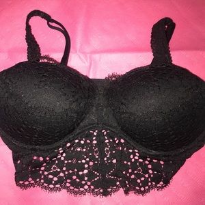 VS black lace bralette